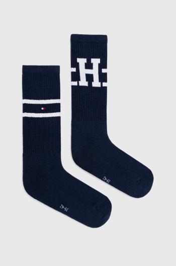 Ponožky Tommy Hilfiger 2-pack pánské, tmavomodrá barva