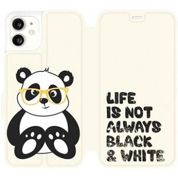 Flipové pouzdro na mobil Apple iPhone 11 - M041S Panda - life is not always black and white (5903226975365)