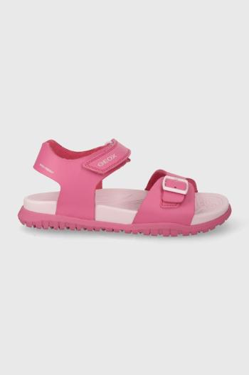 Sandály Geox SANDAL FUSBETTO růžová barva