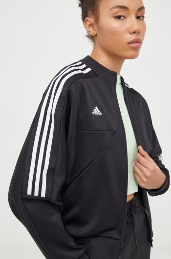 Mikina adidas TIRO dámská, černá barva, s aplikací, IS4345