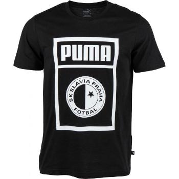 Puma SLAVIA PRAGUE GRAPHIC TEE Pánské triko, černá, velikost XL