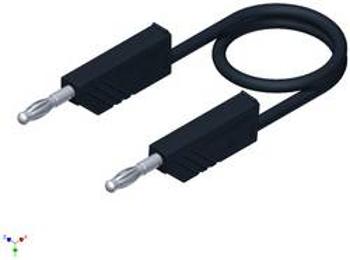 Měřicí silikonový kabel SKS Hirschmann, 1 mm², délka 2 m, černá