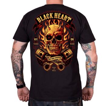 Triko BLACK HEART Hell Boy  3XL  černá