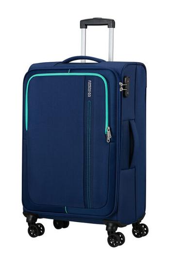 American Tourister Látkový cestovní kufr Sea Seeker M 61 l - tmavě modrá