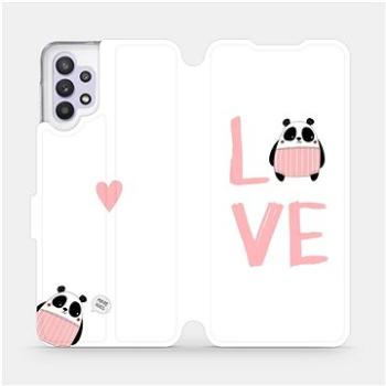 Flipové pouzdro na mobil Samsung Galaxy A32 5G - MH09S Panda LOVE (5903516615391)