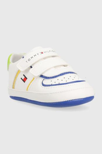 Dětské sneakers boty Tommy Hilfiger bílá barva