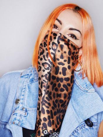 Desigual Leopard Rouška Hnědá