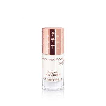 Naj-Oleari Oleo gel Nail Lacquer lak na nehty s gelovým efektem - 02 milk white 8 ml