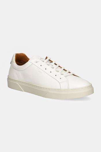 Kožené sneakers boty Hackett London HACKNEY CLASSIC bílá barva, HMS21417