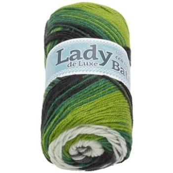 Lady de Luxe BATIK 100g - 603 bílá, zelená (6788)