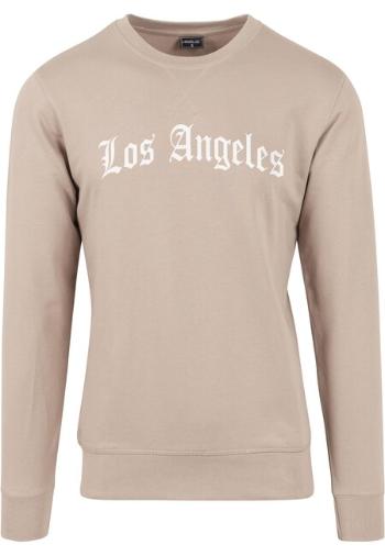 Mr. Tee Los Angeles Wording Crewneck darksand - S