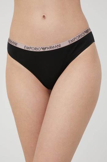 Tanga Emporio Armani Underwear černá barva
