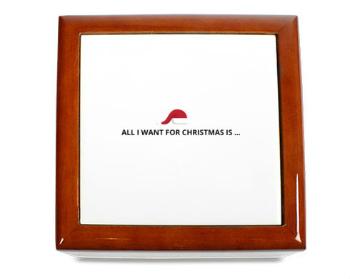 Dřevěná krabička ALL I WANT FOR CHRISTMAS