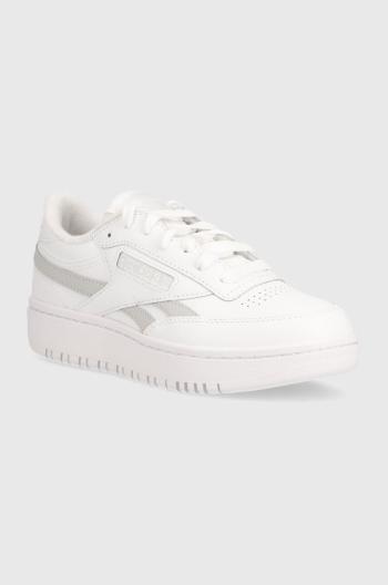 Kožené sneakers boty Reebok Classic Club C bílá barva, 100074269