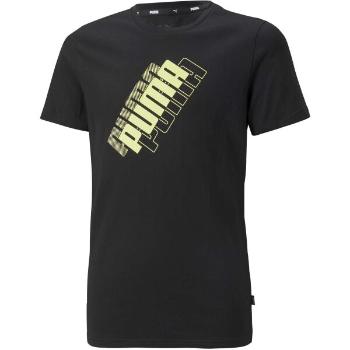 Puma POWER LOGO TEE B Chlapecké triko, černá, velikost 116