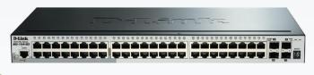 D-Link DGS-1510-52X 52-Port Gigabit Stackable Smart Managed Switch, 48x gigabit RJ45, 4x 10G SFP+