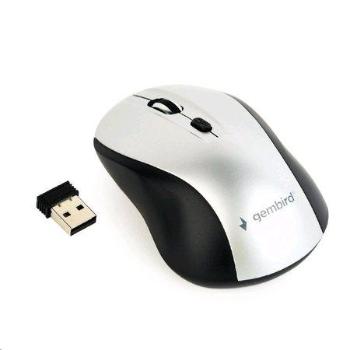 Gembird bezdrátová optická myš MUSW-4B-02-BS, 1600 DPI, USB, černo-stříbrná, MUSW-4B-02-BS