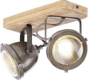 Stropní lampa LED GU10 50 W Brilliant Carmen Wood 72029/84 dřevo, nerezová ocel kartáčovaná