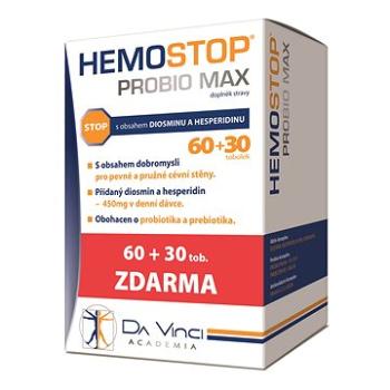 Hemostop Probio MAX Da Vinci Academia tob. 60+30 (2908565)