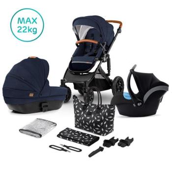 KINDERKRAFT Kočárek kombinovaný Prime 3v1 Deep Navy, Premium