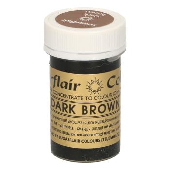 Sugarflair Colors Gelová barva Dark Brown - Tmavě hnědá 25 g
