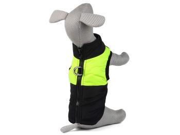 Vsepropejska Rainy obleček pro psa na zip Barva: Černo-žlutá, Délka zad (cm): 79, Obvod hrudníku: 94 - 98 cm