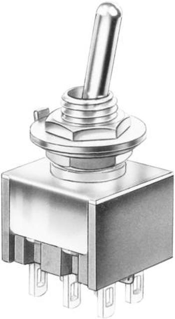 Mini kolébkový přepínač Marquardt 9040.0201, 30 V/DC, 4 A, 2x zap/zap, 1 ks