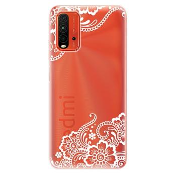 Odolné silikonové pouzdro iSaprio - White Lace 02 - Xiaomi Redmi 9T