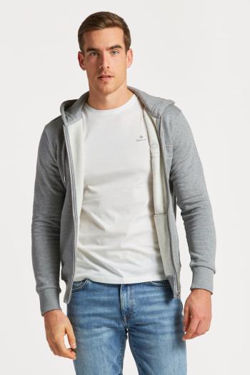 MIKINA GANT TONAL ARCHIVE SHIELD ZIP HOODIE šedá S