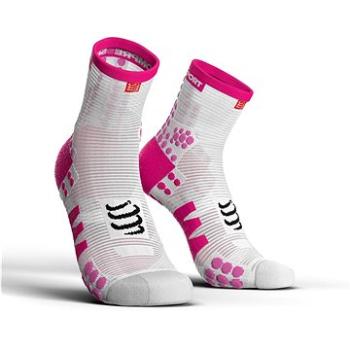 COMPRESSPORT Pro Racing Socks v3.0 Run High White/Pink T3 (2937)