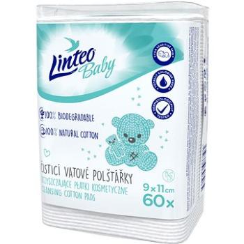 LINTEO BABY Vatové čistící polštářky 60 ks (8595686303085)