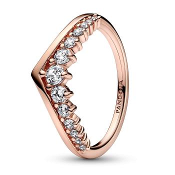 Pandora Třpytivý bronzový prsten Rose 182320C01 54 mm