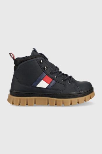 Dětské zimní boty Tommy Hilfiger tmavomodrá barva