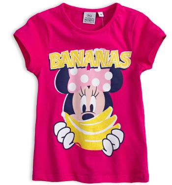 Dívčí tričko DISNEY MINNIE BANANAS tmavě růžové Velikost: 104
