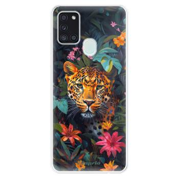 Odolné silikonové pouzdro iSaprio - Flower Jaguar - Samsung Galaxy A21s