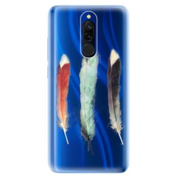 Odolné silikonové pouzdro iSaprio - Three Feathers - Xiaomi Redmi 8