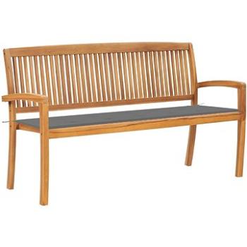 SHUMEE Stohovatelná lavice s poduškou 159 cm teak 3063307 (3063307)