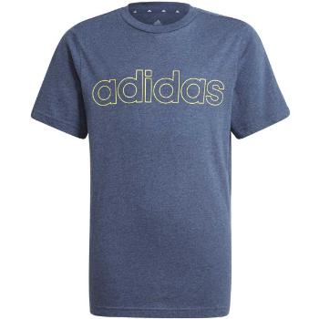 adidas LIN TEE Chlapecké tričko, tmavě modrá, velikost 128