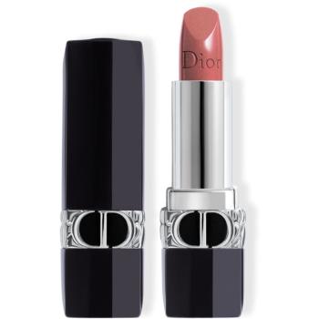 DIOR Rouge Dior dlouhotrvající rtěnka plnitelná odstín 100 Nude Look Metallic 3,5 g