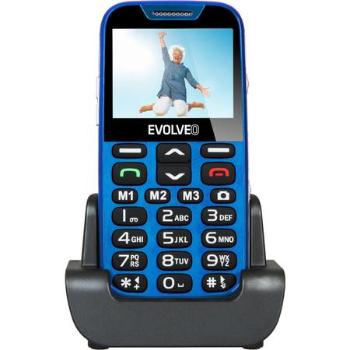 EVOLVEO EasyPhone XD, mobilní telefon pro seniory s nabíjecím stojánkem, modrý