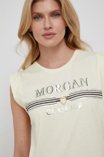 Tričko Morgan dámský, žlutá barva