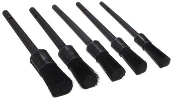 Sada tvrdých precizních štětců pro čištění auta CAR DETAILING BRUSH 5 HARD, 5ks SIXTOL