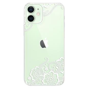 Odolné silikonové pouzdro iSaprio - White Lace 02 - iPhone 12 mini