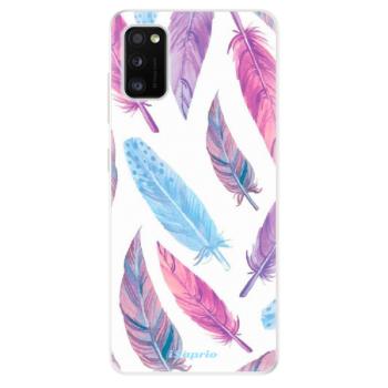 Odolné silikonové pouzdro iSaprio - Feather Pattern 10 - Samsung Galaxy A41