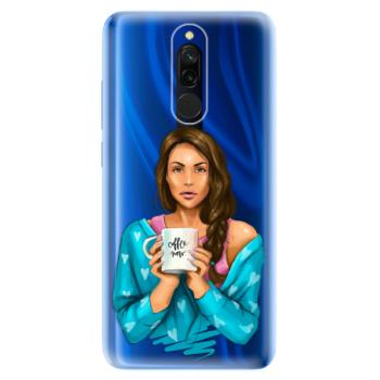 Odolné silikonové pouzdro iSaprio - Coffe Now - Brunette - Xiaomi Redmi 8