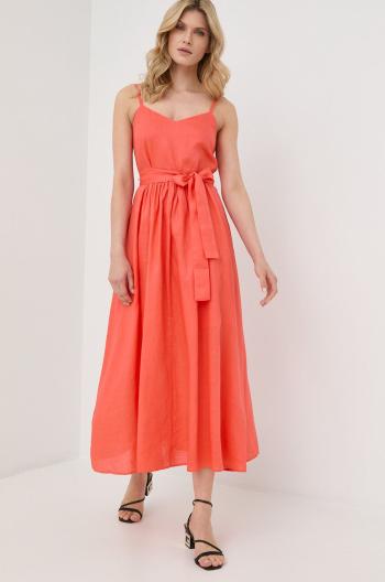 Šaty MAX&Co. oranžová barva, maxi