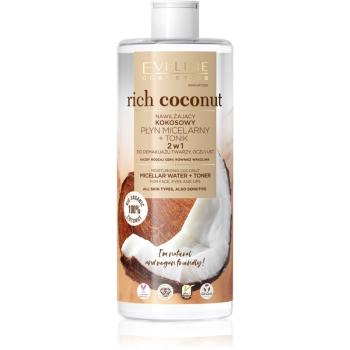 Eveline Cosmetics Rich Coconut micelární voda a tonikum 2 v 1 500 ml