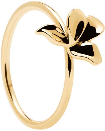 PDPAOLA Něžný pozlacený prsten ze stříbra NARCISE Gold AN01-182 50 mm