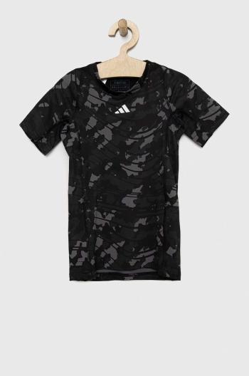 Dětské tričko adidas B TF TEE černá barva