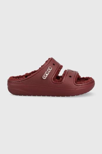 Pantofle Crocs Classic Cozzzy Sandal , fialová barva